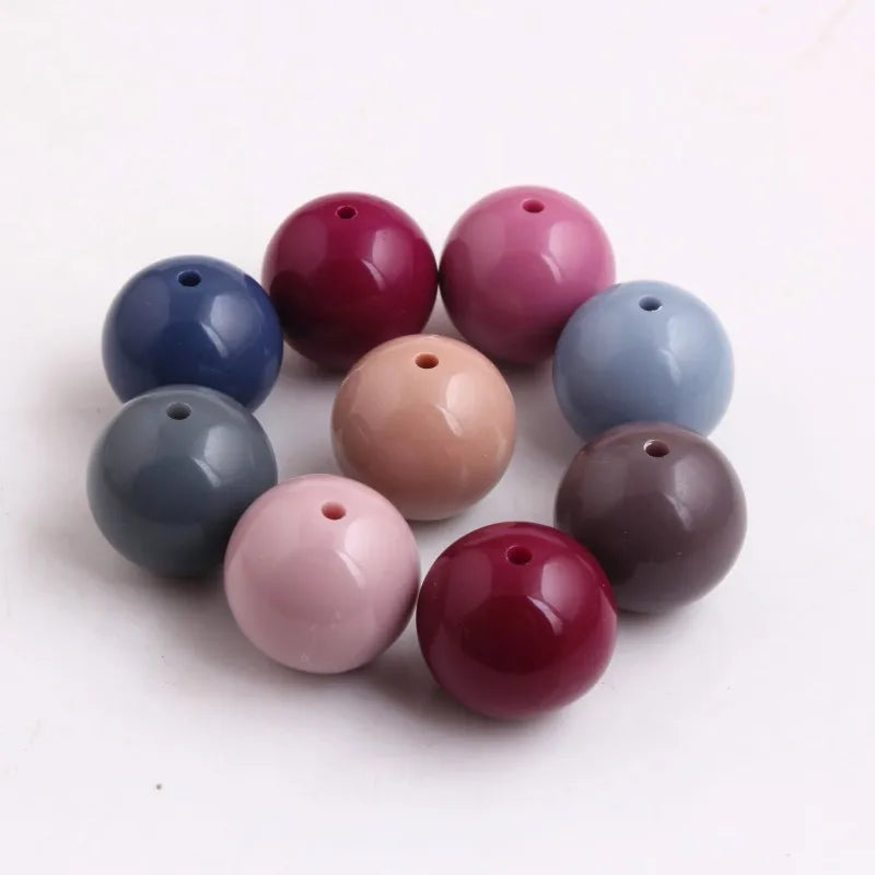 Fall Colors Chunky Acrylic Beads for Jewelry Making