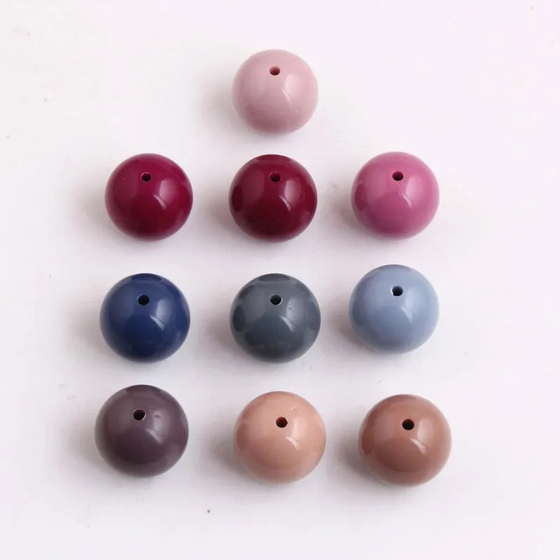 Fall Colors Chunky Acrylic Beads for Jewelry Making