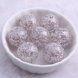 Acrylic Crackle Glitter Beads 20mm 100pcs