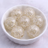 Acrylic Crackle Glitter Beads 20mm 100pcs