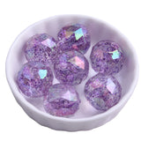 Wholesale Acrylic Glitter Beads for Kids Necklace Jewelry 19mm 100pcs
