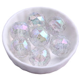 Wholesale Acrylic Glitter Beads for Kids Necklace Jewelry 19mm 100pcs