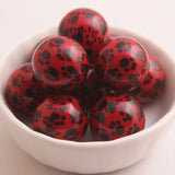 Acrylic Colorful Paw Beads for Girls Necklace Jewelry