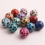 Acrylic Colorful Paw Beads for Girls Necklace Jewelry