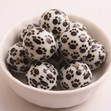 Acrylic Colorful Paw Beads for Girls Necklace Jewelry