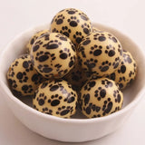 Acrylic Colorful Paw Beads for Girls Necklace Jewelry