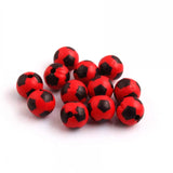Acrylic Football Beads for Necklace Making 12mm 16mm 20mm