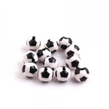 Acrylic Football Beads for Necklace Making 12mm 16mm 20mm