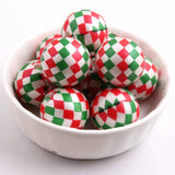 Acrylic Matte Pearl Print Beads for Girls Necklace Jewelry