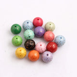 Acrylic Arrow Print Beads for Jewelry 20mm 100pcs