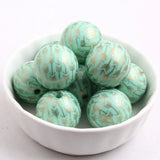Acrylic Arrow Print Beads for Jewelry 20mm 100pcs