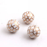 Acrylic Quarterfoil Print Beads for Necklace 20mm 100pcs