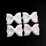 Resin Rhinestone Bows Beads for Kids Necklace Chunky Jewelry
