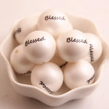 Acrylic Matte Pearl Beads 100pcs for Kids Chunky Necklace