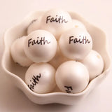 Acrylic Matte Pearl Beads 100pcs for Kids Chunky Necklace