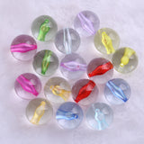 Acrylic Clear Transparent Beads Mix Colorful Round 8-20mm
