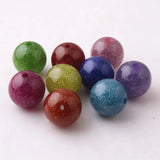 Colorful Resin Glitter Shinny Beads 100pcs for Chunky Jewelry Making