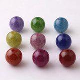 Colorful Resin Glitter Shinny Beads 100pcs for Chunky Jewelry Making