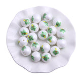 100pcs Christmas Tree Acrylic Matte Pearl Beads for Jewelry Making