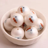 20mm Acrylic Matte Pearl Animal Beads for Girls Necklace