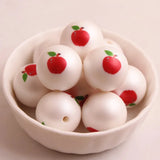 20mm Acrylic Matte Pearl Fruit Beads for Necklace Jewelry