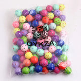 Colorful Chunky Acrylic Enamel Dot Beads 20mm 100pcs