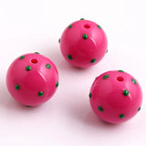 Colorful Chunky Acrylic Enamel Dot Beads 20mm 100pcs