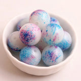 100pcs 20mm Acrylic Rainbow Beads Mix Colorful
