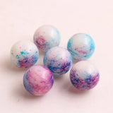 100pcs 20mm Acrylic Rainbow Beads Mix Colorful