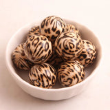 Brown Leopard Beads for Girls Necklace Jewelry 100pcs