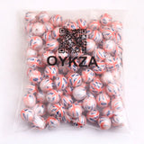 20mm 100pcs Acrylic Pearl Flag Beads Necklace Jewelry