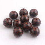 20mm Acrylic Leopard Beads for Girls Necklace Jewelry 100pcs
