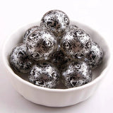 20mm 100pcs Acrylic Pearl Beads with Ghost Print for Girls Necklace