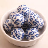 20mm 100pcs Acrylic Leopard Beads for Girls Necklace Jewelry 100pcs