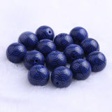 20mm Acrylic Solid Beads sea wave Print for kids Chunky Necklace