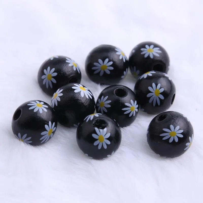 Acrylic Daisy Beads for Kids Chunky Necklace Jewelry