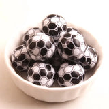 20mm Acrylic Honeycomb Print Beads for Girls Chunky Necklace Supply 100pcs