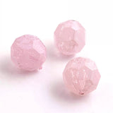 20mm Chunky Acrylic Lace Print Beads for Girls Necklace 100pcs