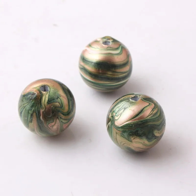 Colorful Acrylic Splash Splatter Beads for Chunky Girls Necklace Jewelry