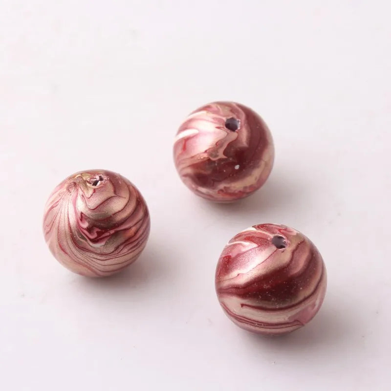 Colorful Acrylic Splash Splatter Beads for Chunky Girls Necklace Jewelry
