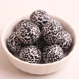 20mm 100pcs Acrylic Leopard Beads Chunky Necklace Jewelry