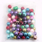 Acrylic Pearl Snowflake Beads for Bubblegum Necklace 20mm 100pcs