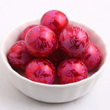 Acrylic Pearl Flower Beads for Necklace 20mm 100pcs