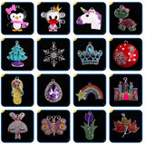10pcs Enamel Rhinestone Pendants for Necklace Making