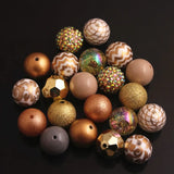 RB-010 20mm Mixed Acrylic Beads Lot for Chunky Necklace