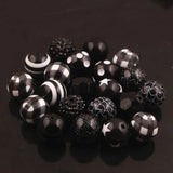RB-014 20mm Acrylic Beads 50pcs Mixed Style Bubblegum Chunky Necklace Jewelry