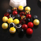 RB-025 20mm Halloween Mix Acrylic Beads 50pcs for Chunky Necklace