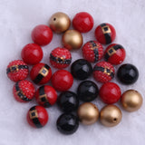 20mm Christmas Mixed Acrylic Beads 50pcs Lot Chunky Beads Necklace Jewelry