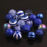 RB-03 20mm Mixed Acrylic Chunky Beads 50pcs Bubblegum Necklace Jewelry