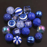 RB-03 20mm Mixed Acrylic Chunky Beads 50pcs Bubblegum Necklace Jewelry